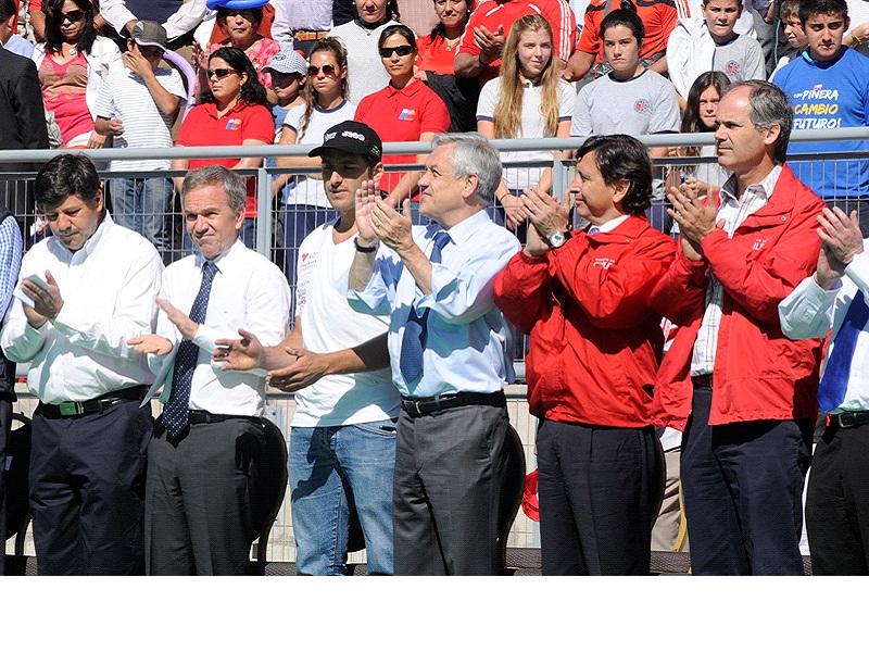 Presidente Piñera inaugura moderno Estadio Fiscal de Talca