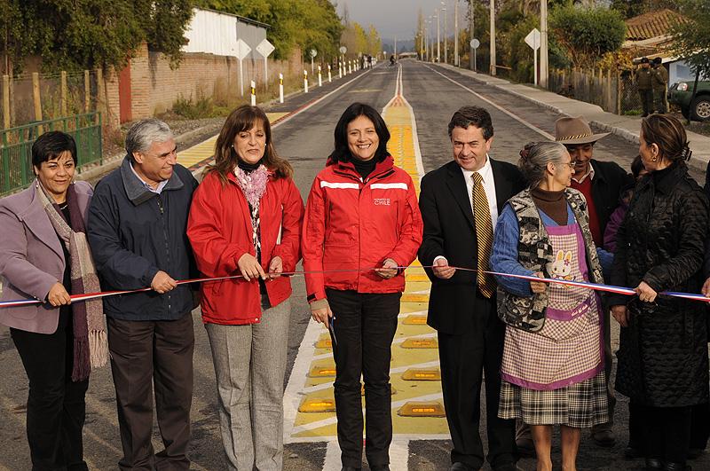 MOP pavimenta vía que une Molina con Parque Nacional Radal Siete Tazas